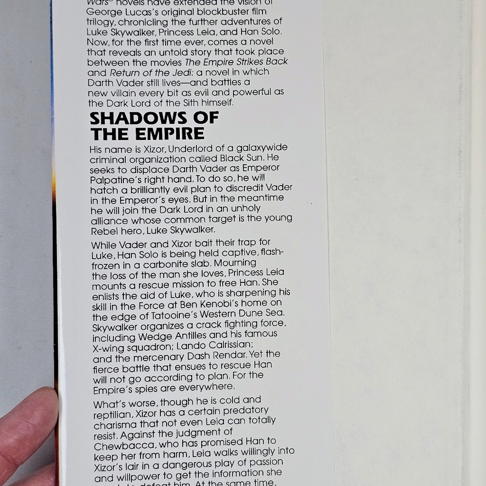 Star Wars: Shadows of the Empire, Vintage '96 SFBC Edition, EUC - Picture 9 of 10